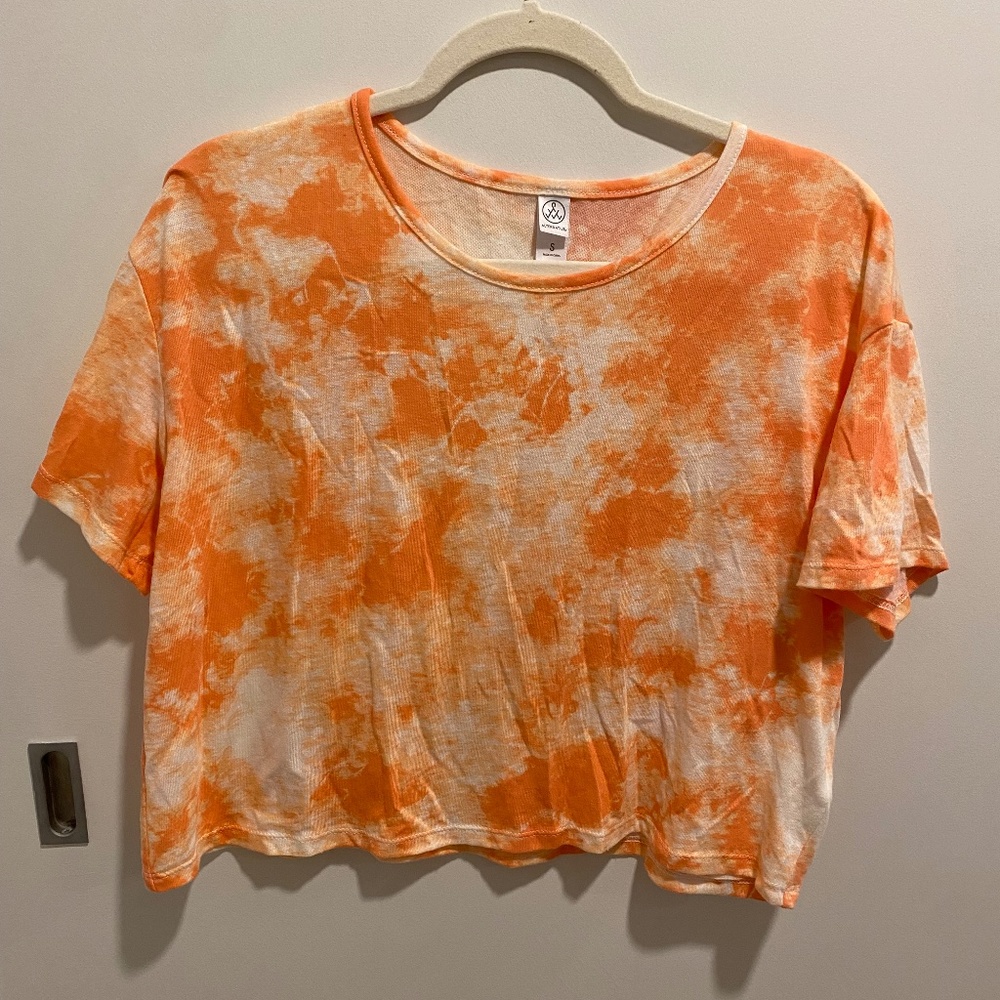 Womens Crewneck Tie Dye T-Shirt